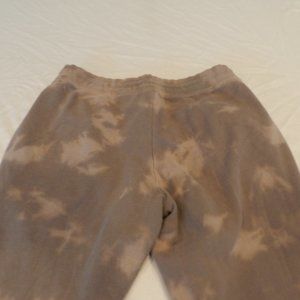 Alternative tie dye grey drawstring medium weight soft cotton jogger pants